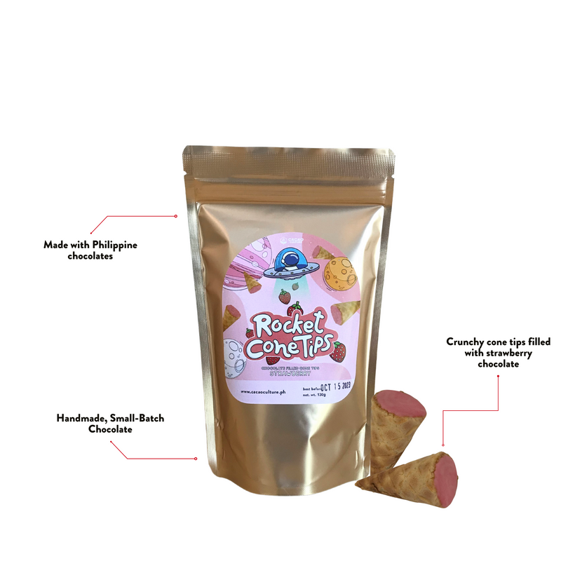 Cacao Culture - Premium Rocket Cone Tips Strawberry 100g