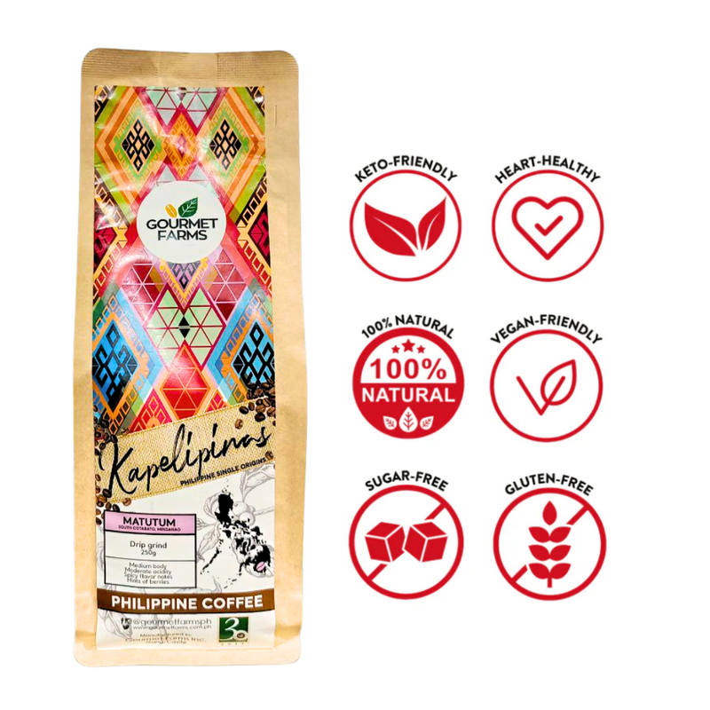 Gourmet Farms - Kapelipinas Coffee Drip Grind Matutum 250g