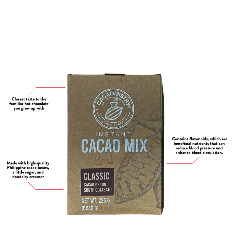 Cacao Mistry - Classic Instant Cacao Drink Box (South Cotabato Origin) 5 x45g