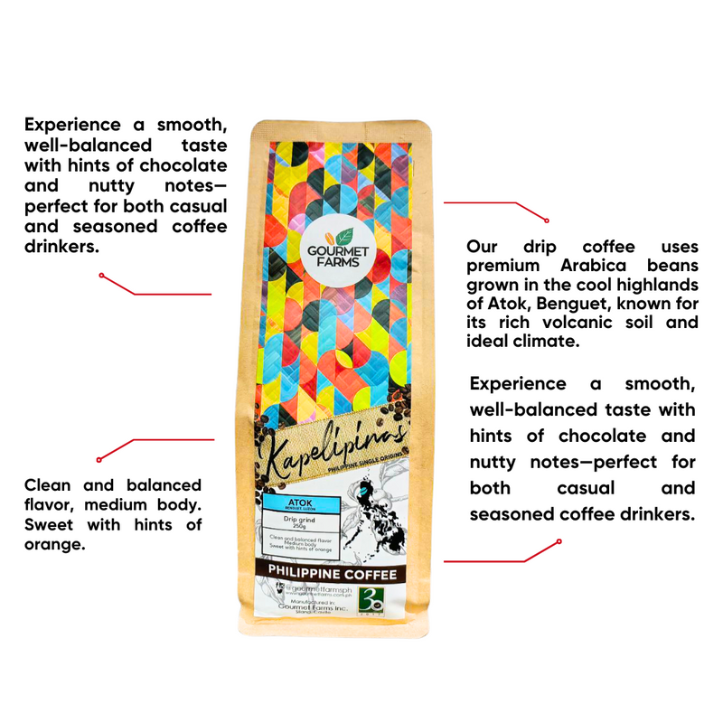 Gourmet Farms - Kapelipinas Coffee Drip Grind Atok 250g