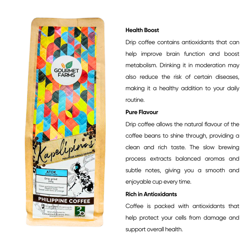Gourmet Farms - Kapelipinas Coffee Drip Grind Atok 250g