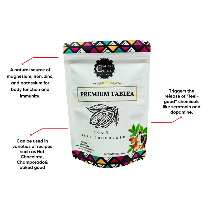 Cacao de Celo - Premium Usweetened Tablea 135g