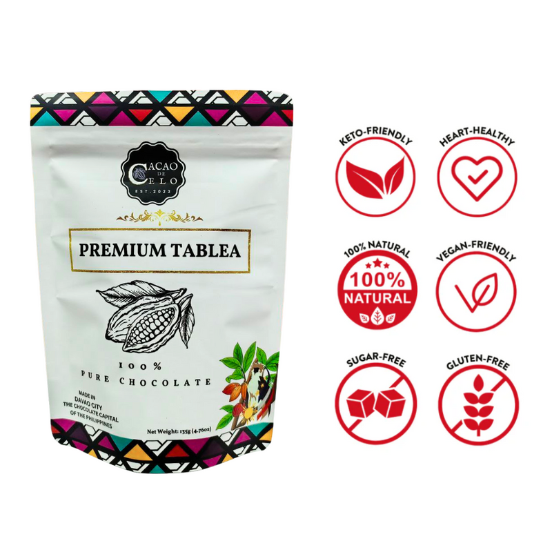 Cacao de Celo - Premium Usweetened Tablea 135g