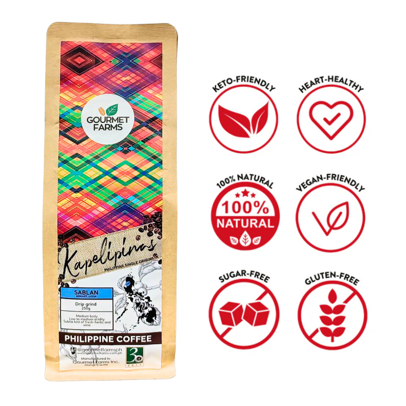 Gourmet Farms - Kapelipinas Coffee Drip Grind Sablan 250g