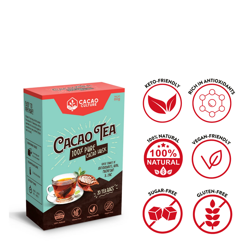Cacao Culture - Cacao Tea Box (Chocolate Tea) 60G