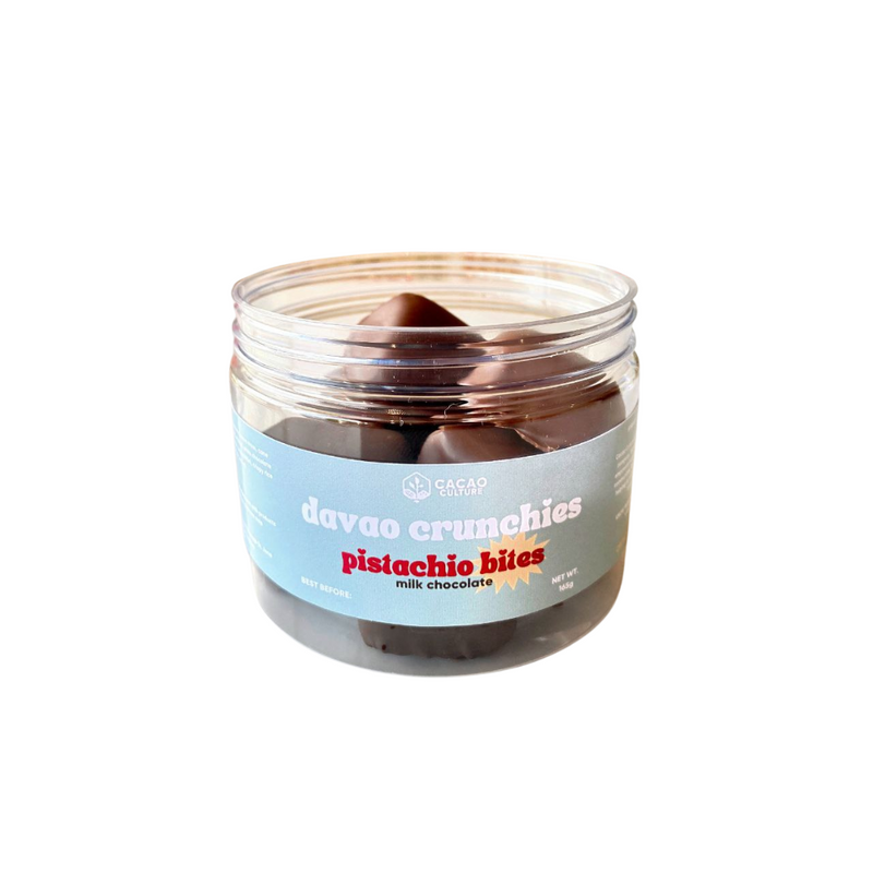 Davao Crunchies Pistachio Bites Milk Chocolate 165g