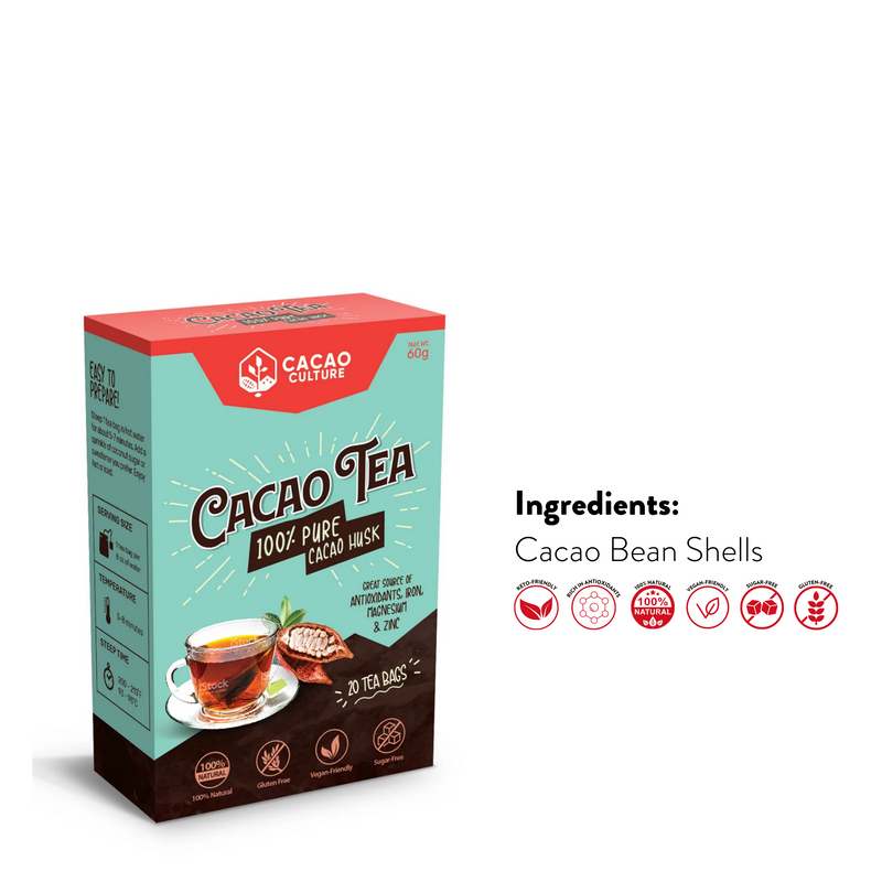Cacao Culture - Cacao Tea Box (Chocolate Tea) 60G