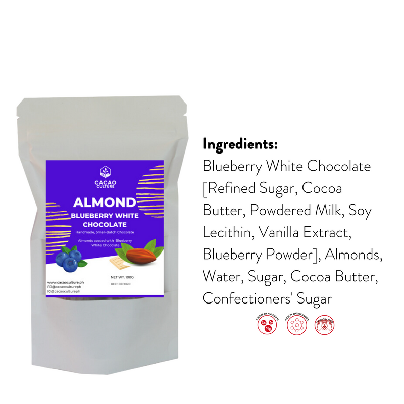 Cacao Culture - Almond Blueberry Chocolate 100g