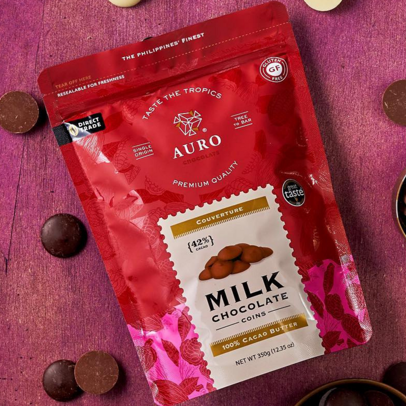 Auro Chocolate - 42% Milk Chocolate Coins 350G
