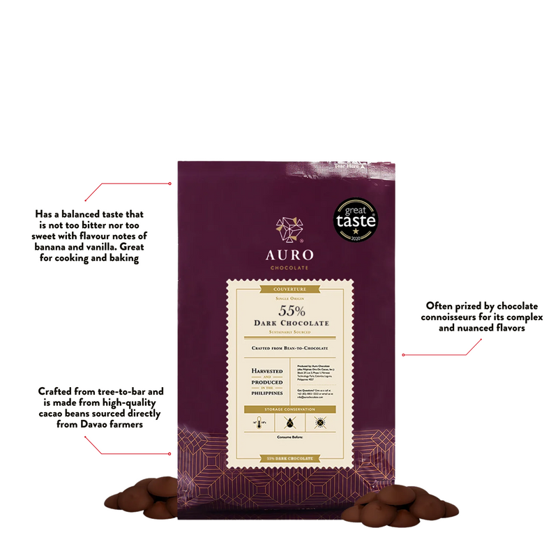 Auro Chocolate - 55% Dark Chocolate Coins 1Kg