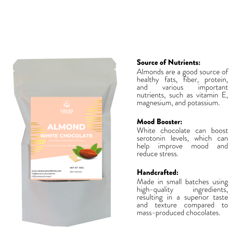 Cacao Culture - Almond White Chocolate 100g