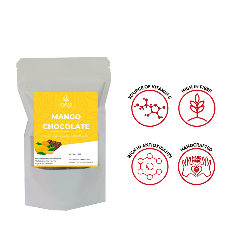 Cacao Culture - Chocolate Covered Mango Strips 100G