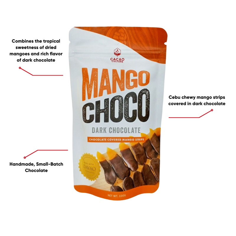 Cacao Culture - Dark Chocolate Covered Mango Strips 100G