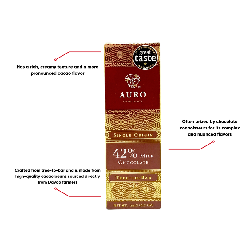 Auro Chocolate - 42% Milk Chocolate 20g