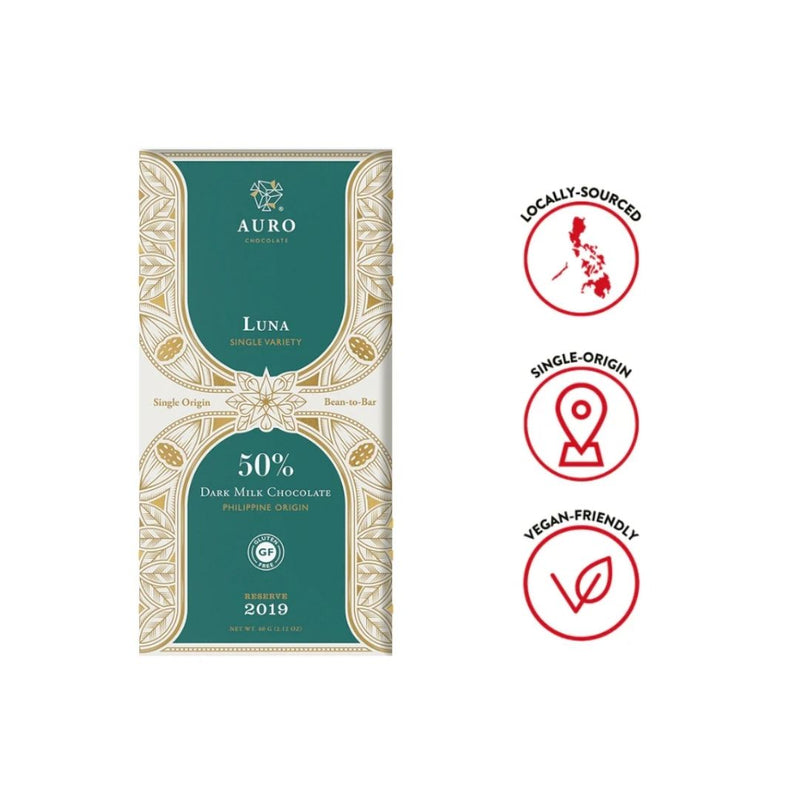 Auro Chocolate - Limited Edition 50% Dark Milk Luna Single-Varietal 60G