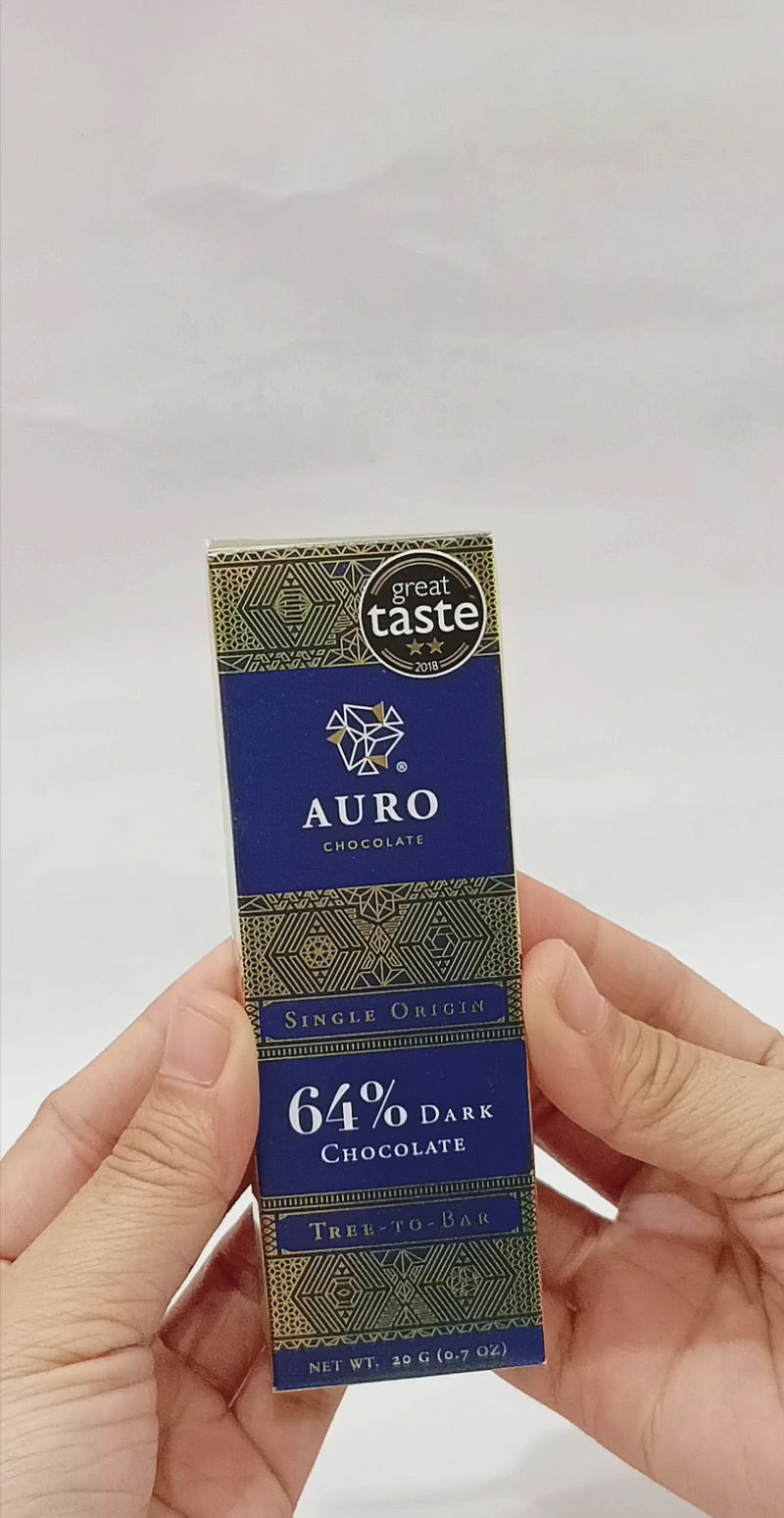 Auro Chocolate - 64% Dark Chocolate Bar 20g