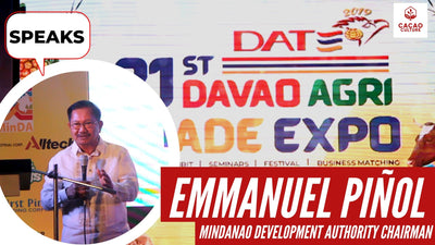 Manny Piñol speaks at the Davao Agri Trade Expo
