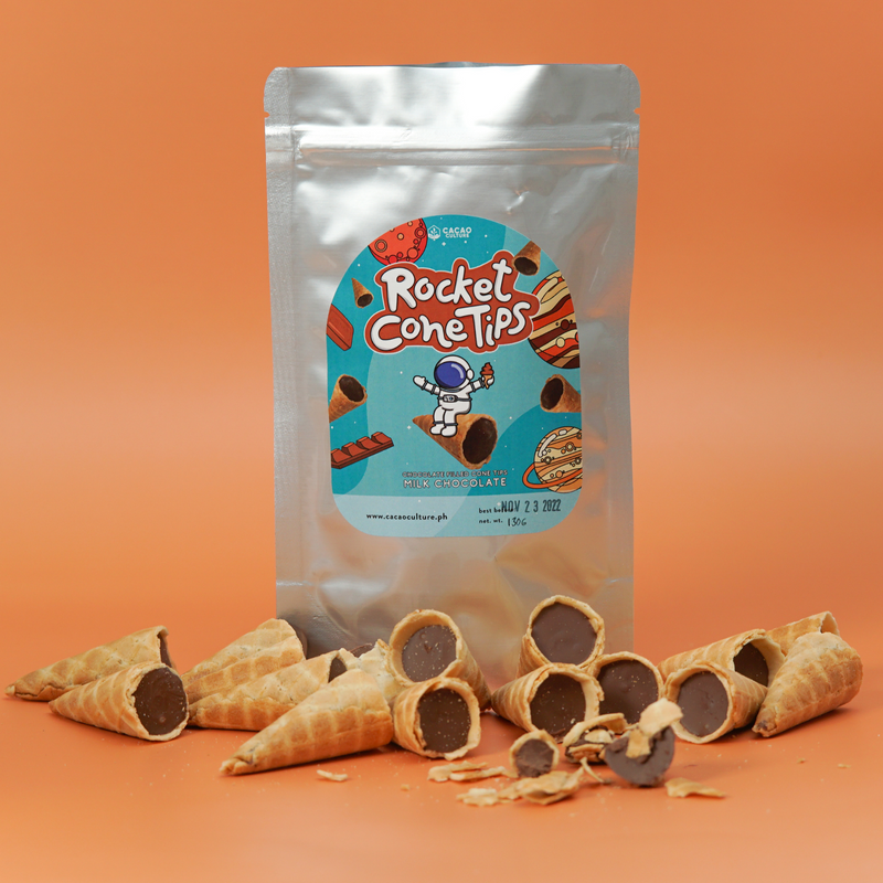 Cacao Culture - Rocket Cone Tips Milk Chocolate 130g