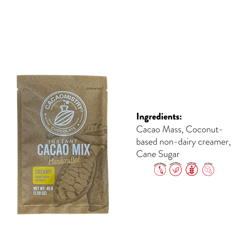 Cacao Mistry - Creamy Instant Cacao Drink (Single Serve, Batangas Origin) 45g