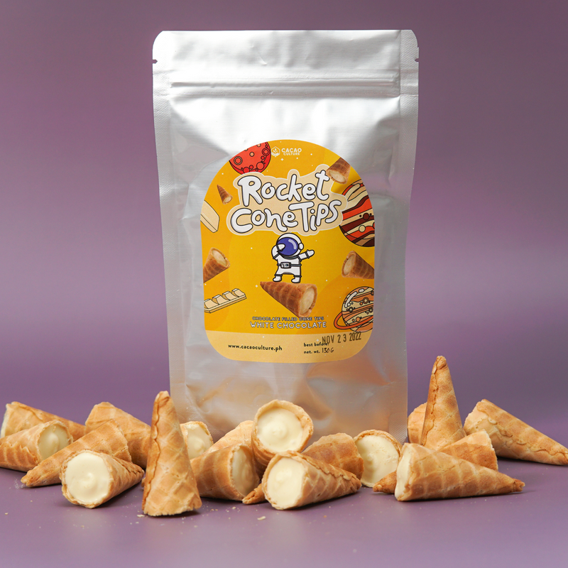 Cacao Culture - Rocket Cone Tips White Chocolate 130g