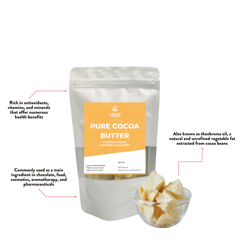 Cacao Culture - Cocoa Butter Chunks (Pure and Unrefined) 100g