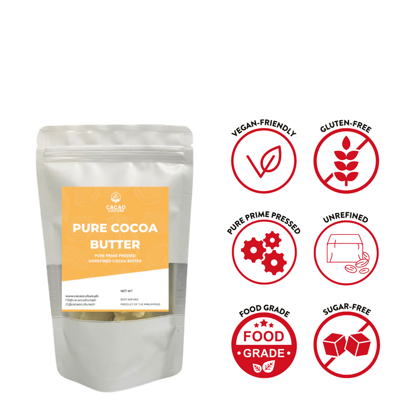 Cacao Culture - Cocoa Butter Chunks (Pure and Unrefined) 100g