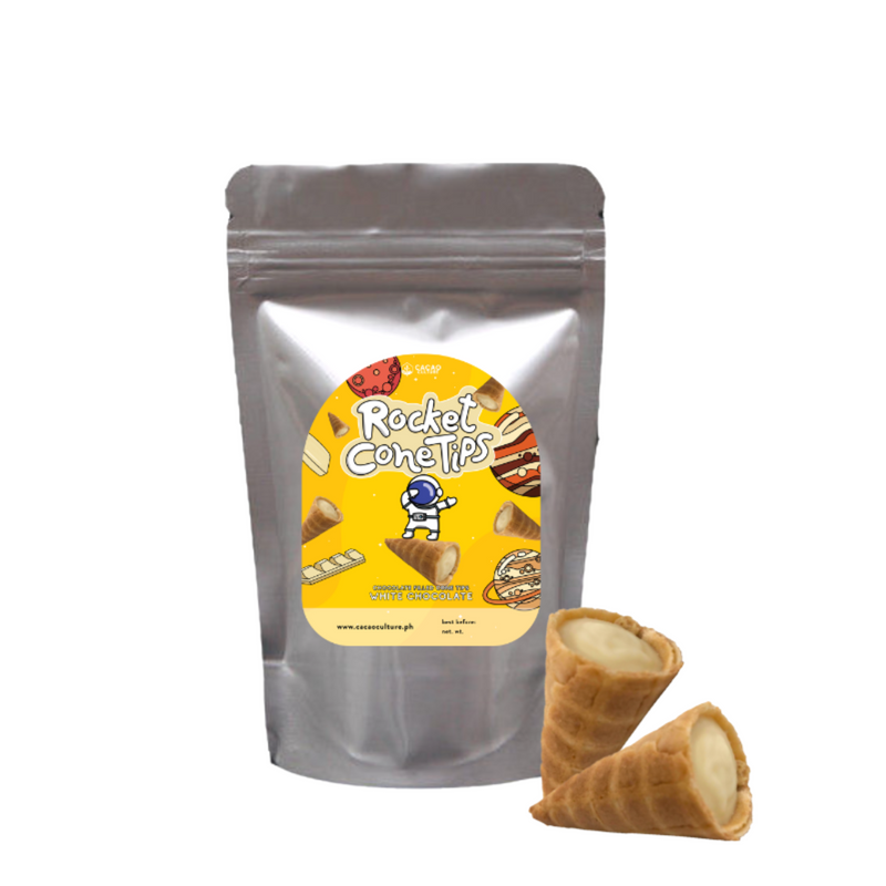 Cacao Culture - Rocket Cone Tips White Chocolate 130g