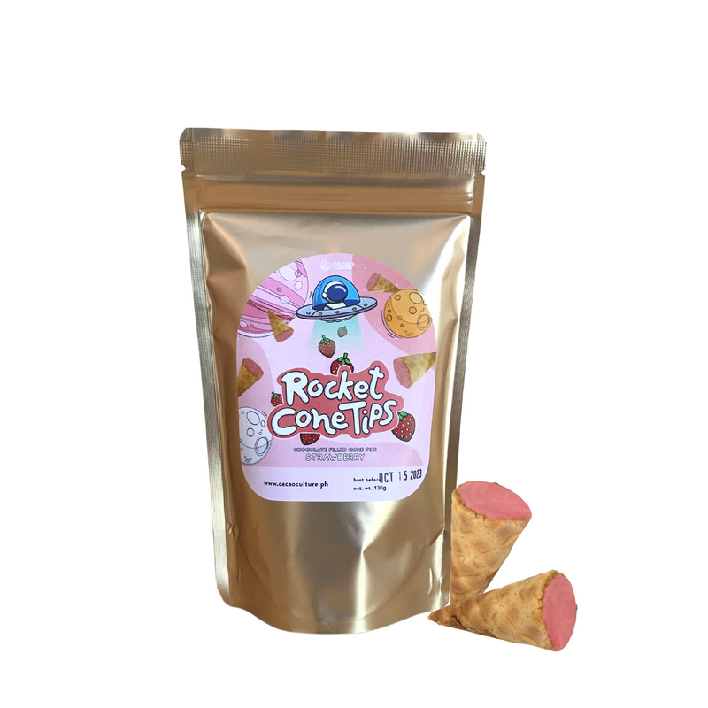 Cacao Culture - Premium Rocket Cone Tips Strawberry 130g