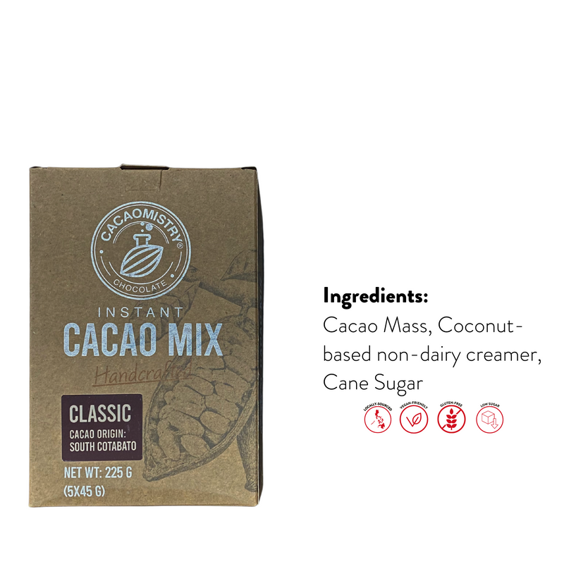 Cacao Mistry - Classic Instant Cacao Drink Box (South Cotabato Origin) 5 x45g