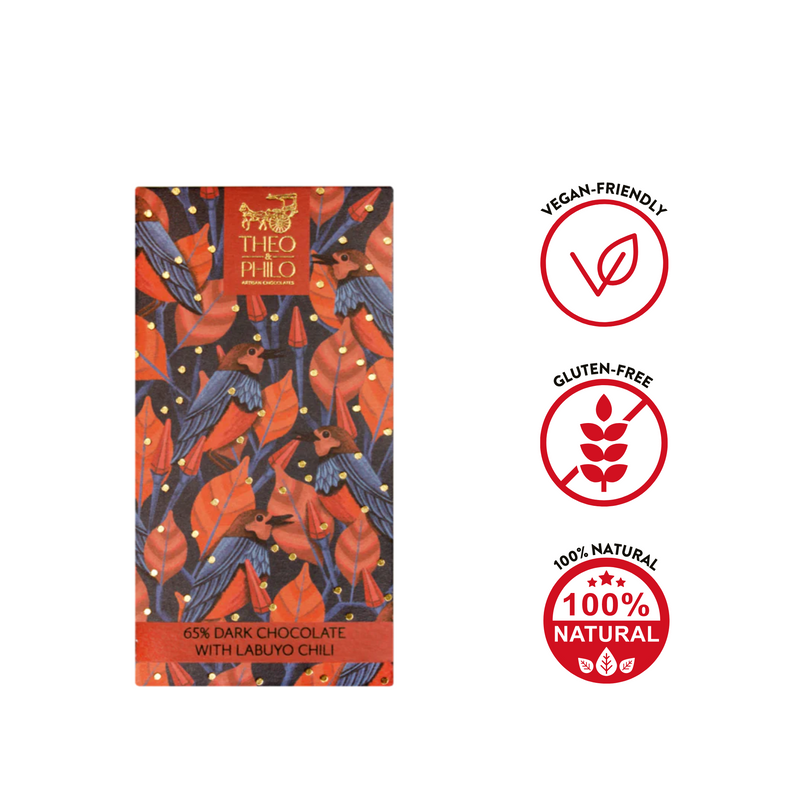 Theo and Philo - 65% Dark Chocolate with Siling Labuyo (Chili) 45g