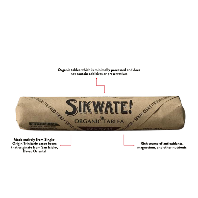 Chokolate de San Isidro - Sikwate! Organic Tablea (100% Cacao)