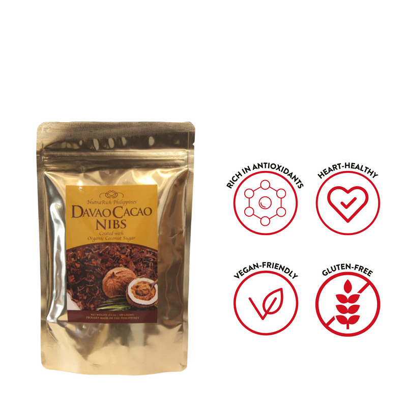 Nutrarich - Davao Cacao Nibs with Organic Coconut Sugar 100g