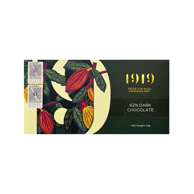 1919 Chocolate - 62% Dark Chocolate 65g