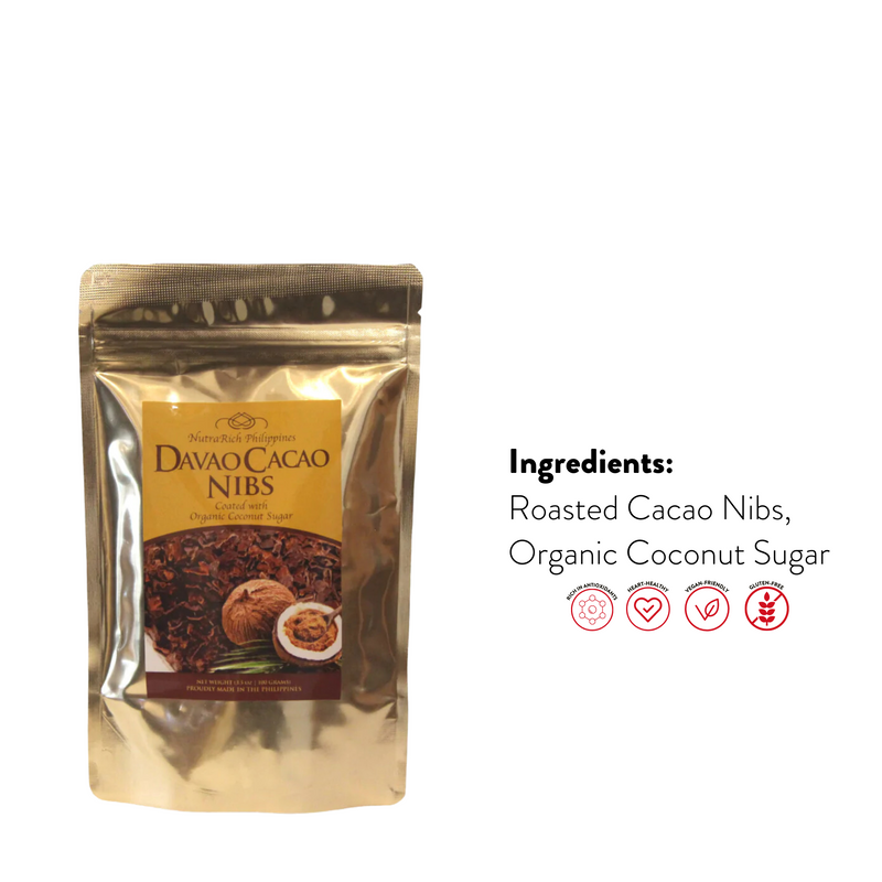 Nutrarich - Davao Cacao Nibs with Organic Coconut Sugar 100g