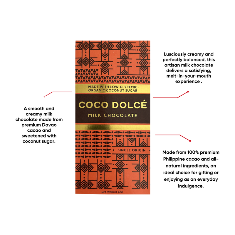 Coco Dolce - Milk Chocolate 80g