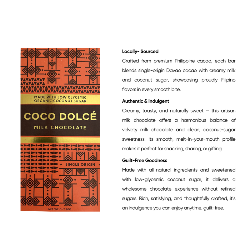 Coco Dolce - Milk Chocolate 80g