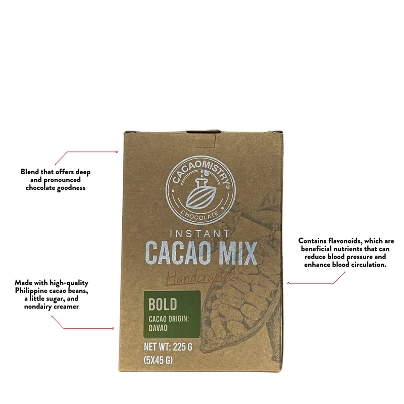 Cacao Mistry - Bold Instant Cacao Drink Box (Davao Origin) 5 x 45g