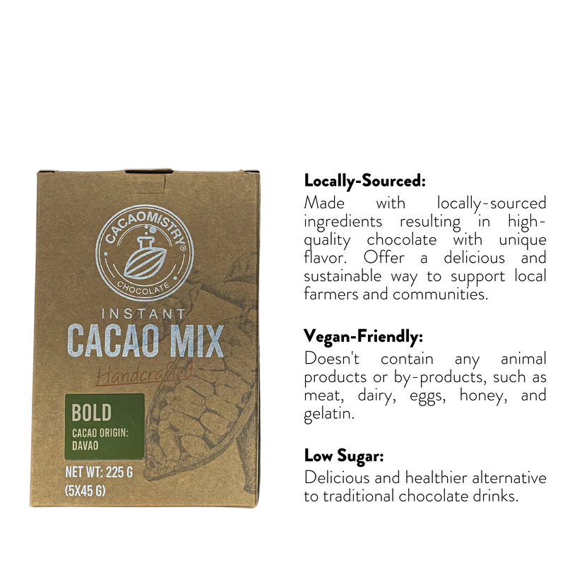 Cacao Mistry - Bold Instant Cacao Drink Box (Davao Origin) 5 x 45g