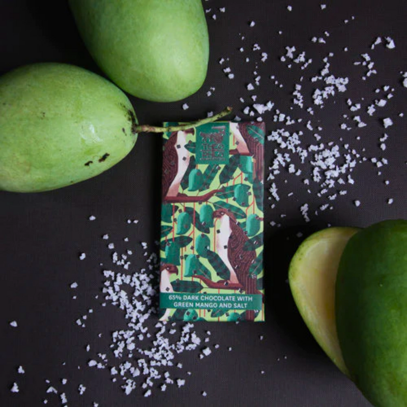 Theo and Philo - 65% Dark Chocolate with Green Mango & Salt 45g