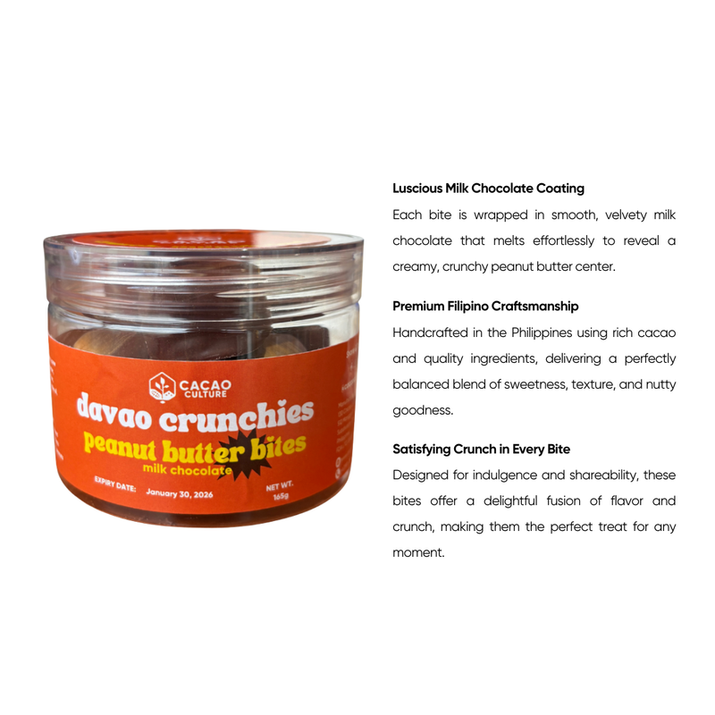 Davao Crunchies Peanut Butter Bites 165g