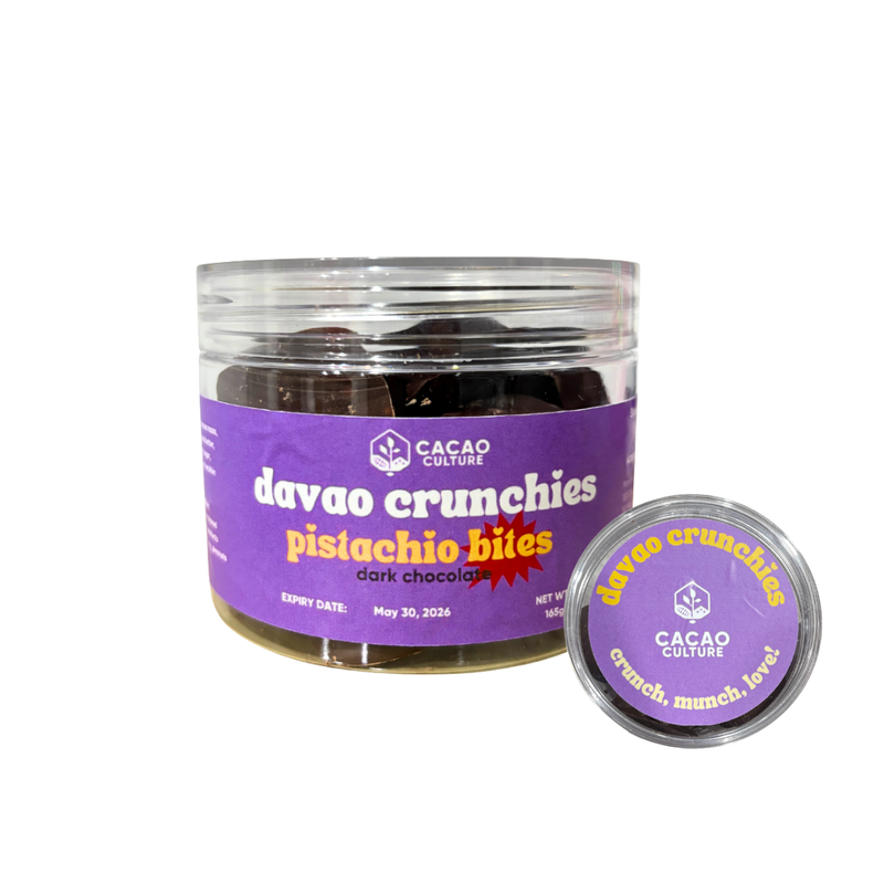 Davao Crunchies Pistachio Bites Dark Chocolate 165g