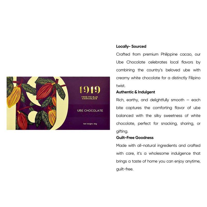 1919 Chocolate - Ube Chocolate 65g