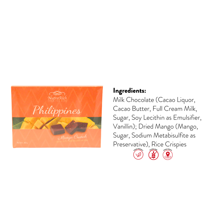 Nutrarich - 52% Milk Chocolate with Mango 80g