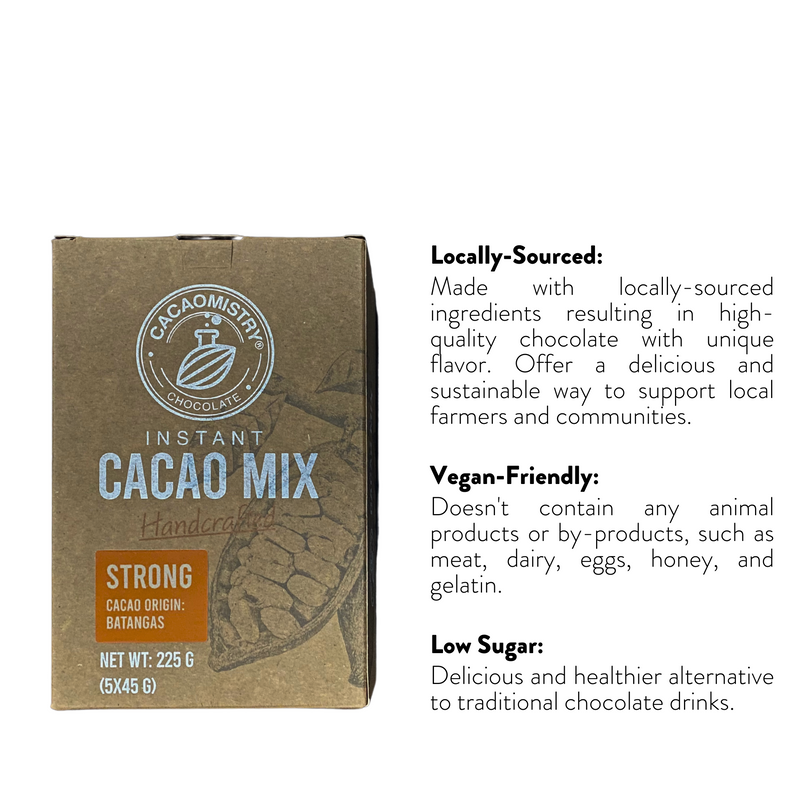 Cacao Mistry - Strong Instant Cacao Drink Box (Batangas Origin) 5 x 45g