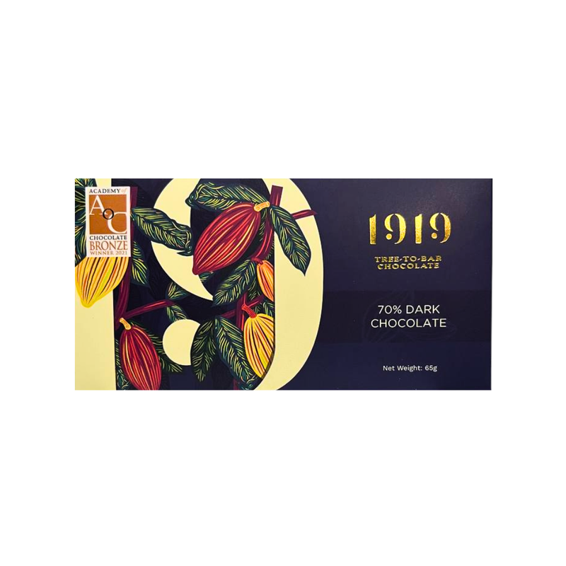 1919 Chocolate - 70% Dark Chocolate 65g