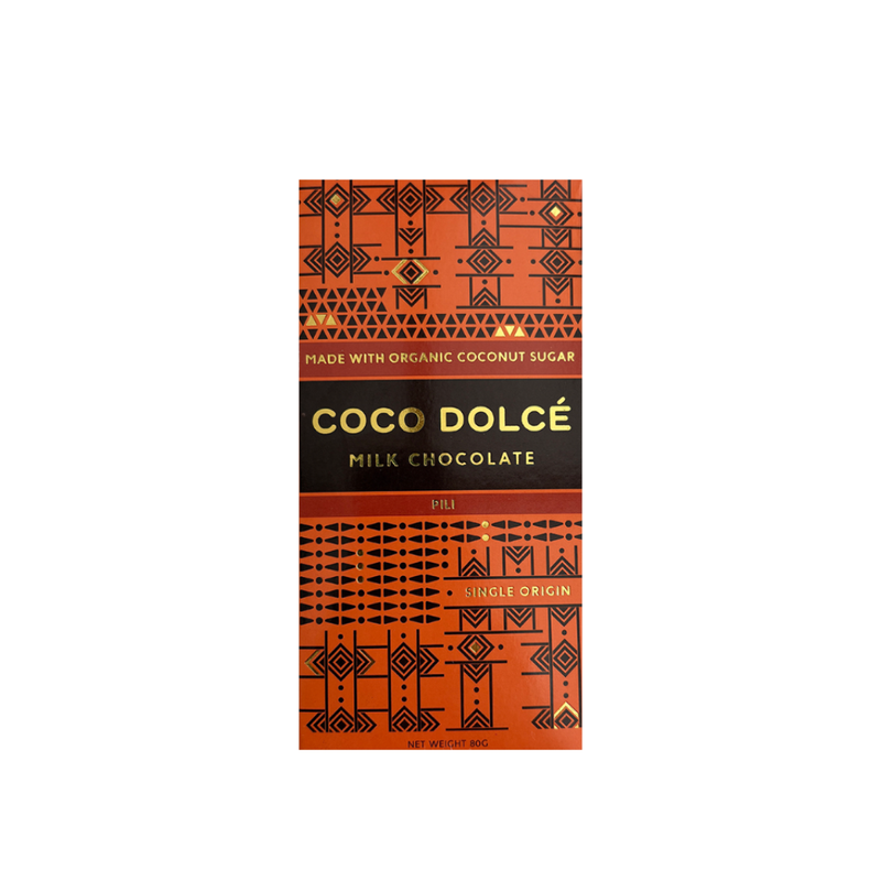 Coco Dolce - Milk Chocolate with Pili Nuts 80g