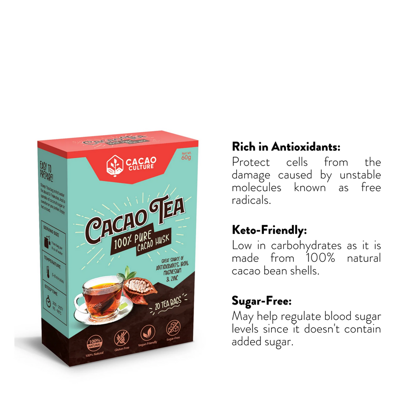 Cacao Culture - Cacao Tea Box (Chocolate Tea) 60G