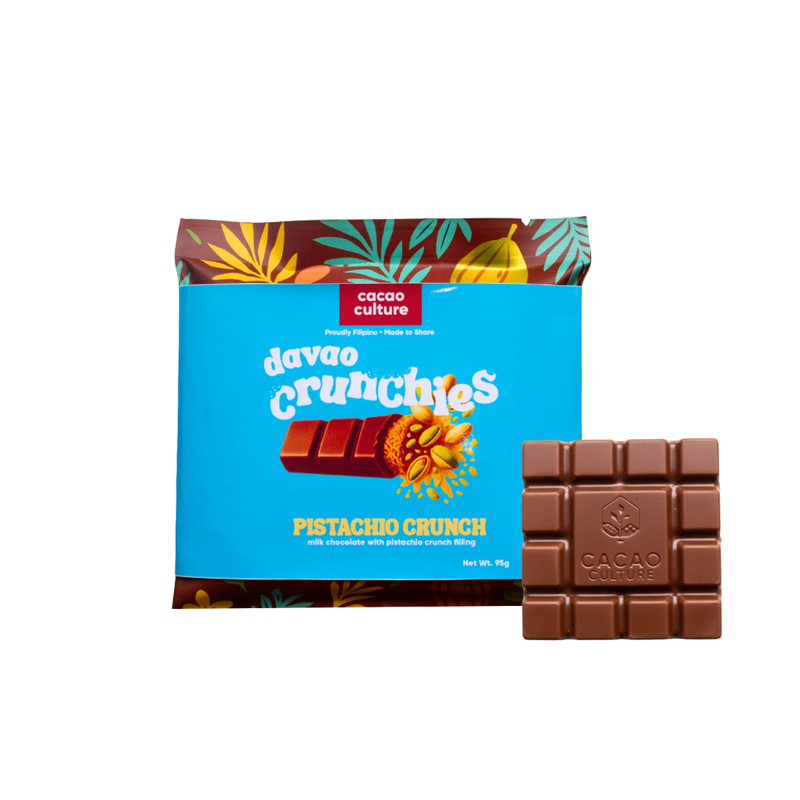 Cacao Culture - Davao Crunchies Pistachio Crunch Milk Chocolate 95g