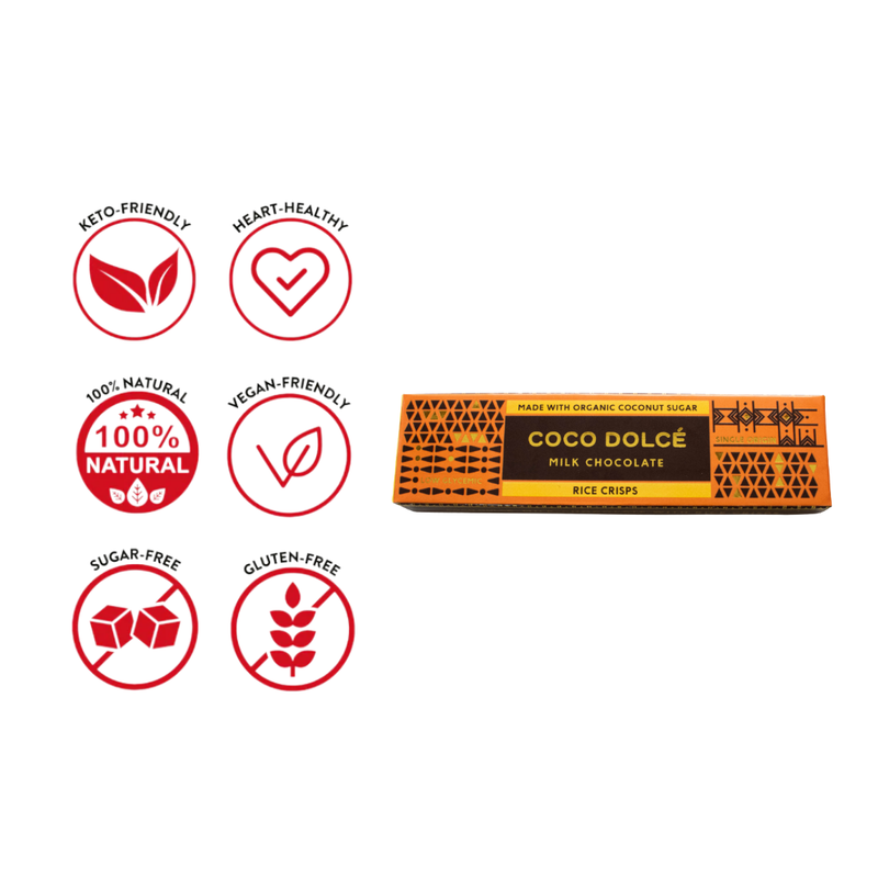 Coco Dolce - Milk Chocolate with Rice Crisps 45g
