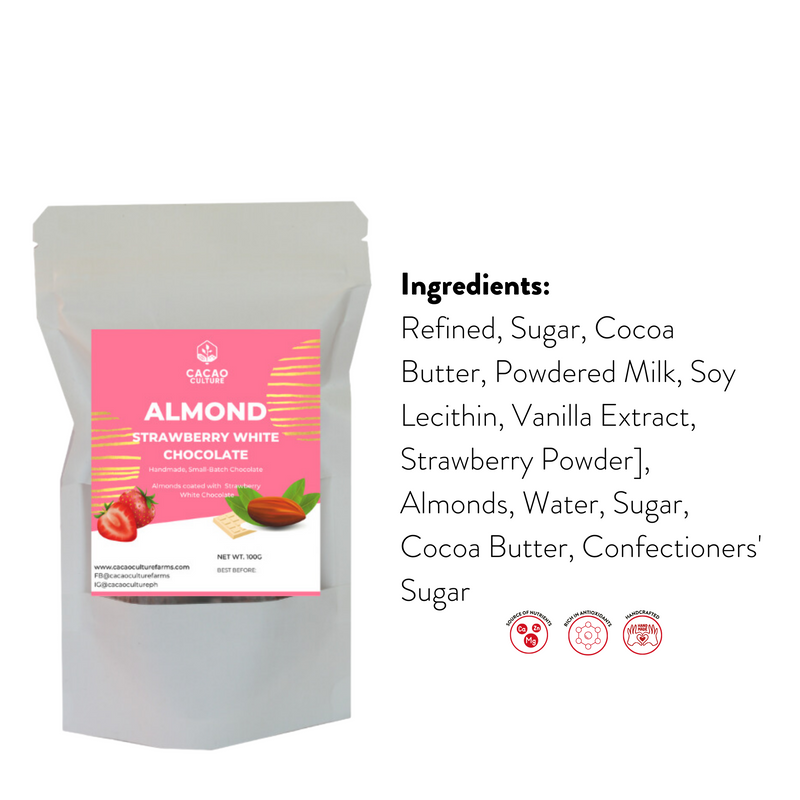 Cacao Culture - Almond Strawberry White Chocolate 100g